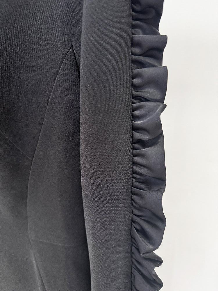 Midnight Ruffle Majesty Dress