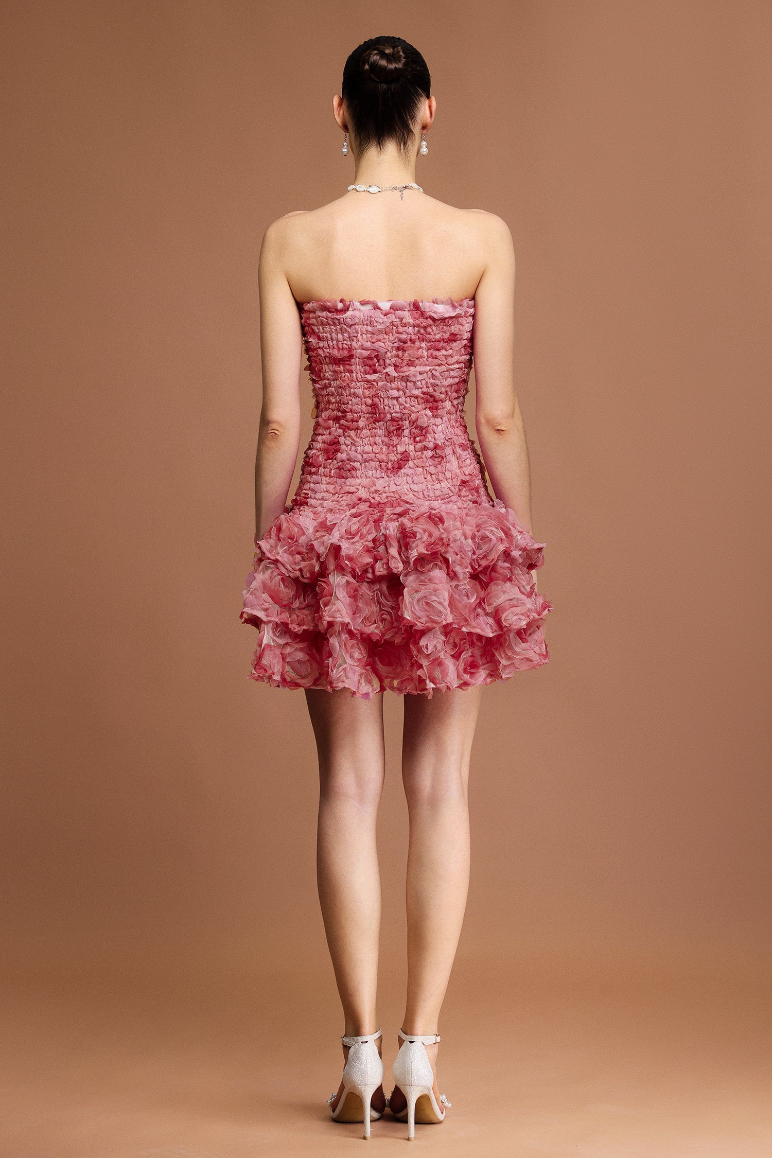 Blush Bloom Strapless Dress