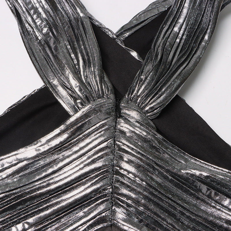 The Celestial Siren Metallic Gown