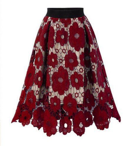 Moonlit Garden Lace Midi SKIRT