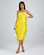 Lemon Luxe Midi Dress