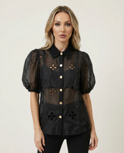 Black flower Blouse
