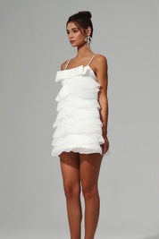Puffy Layered Cocktail Dress