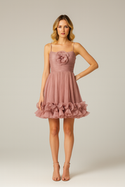 Pink Whispers Pleated Dress