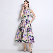 Wisteria Dreams Printed Dress