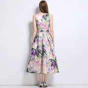 Wisteria Dreams Printed Dress