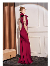 Pearl Orchid Slit Gown