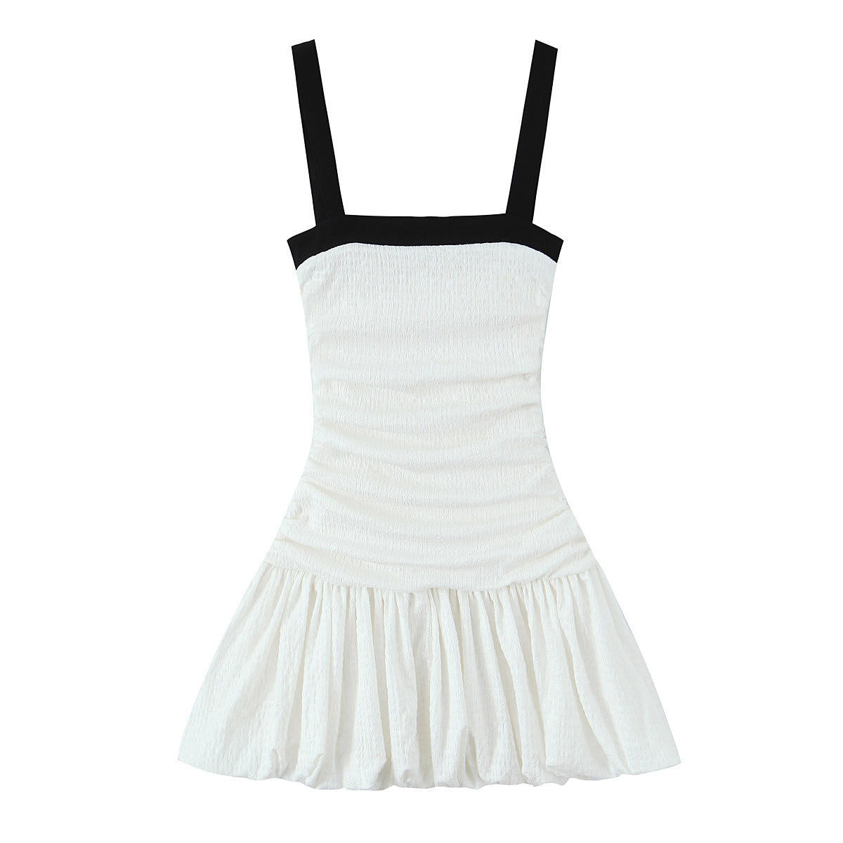 Classic Edge Contrast Strap Dress