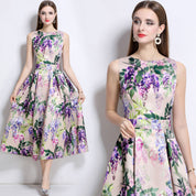 Wisteria Dreams Printed Dress