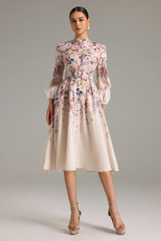 Rosé Rhapsody Fit-and-flare Dress