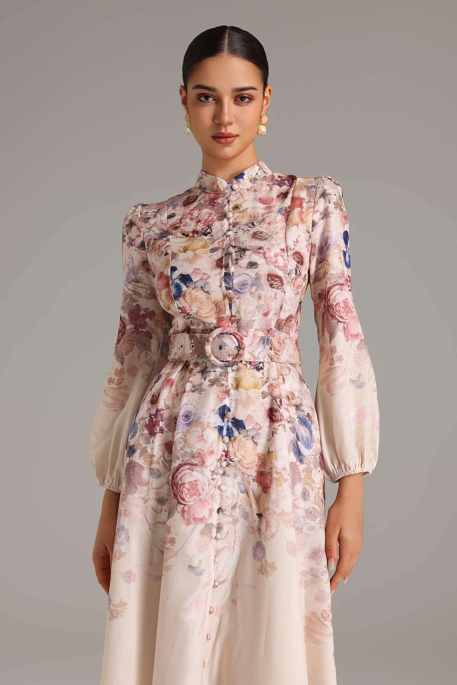 Rosé Rhapsody Fit-and-flare Dress