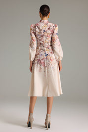 Rosé Rhapsody Fit-and-flare Dress