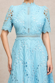 Fuchsia Elegance Midi Label Dress