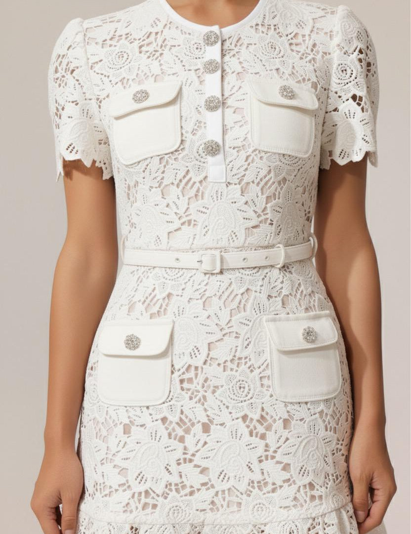 Crystal Bloom Pocket Dress