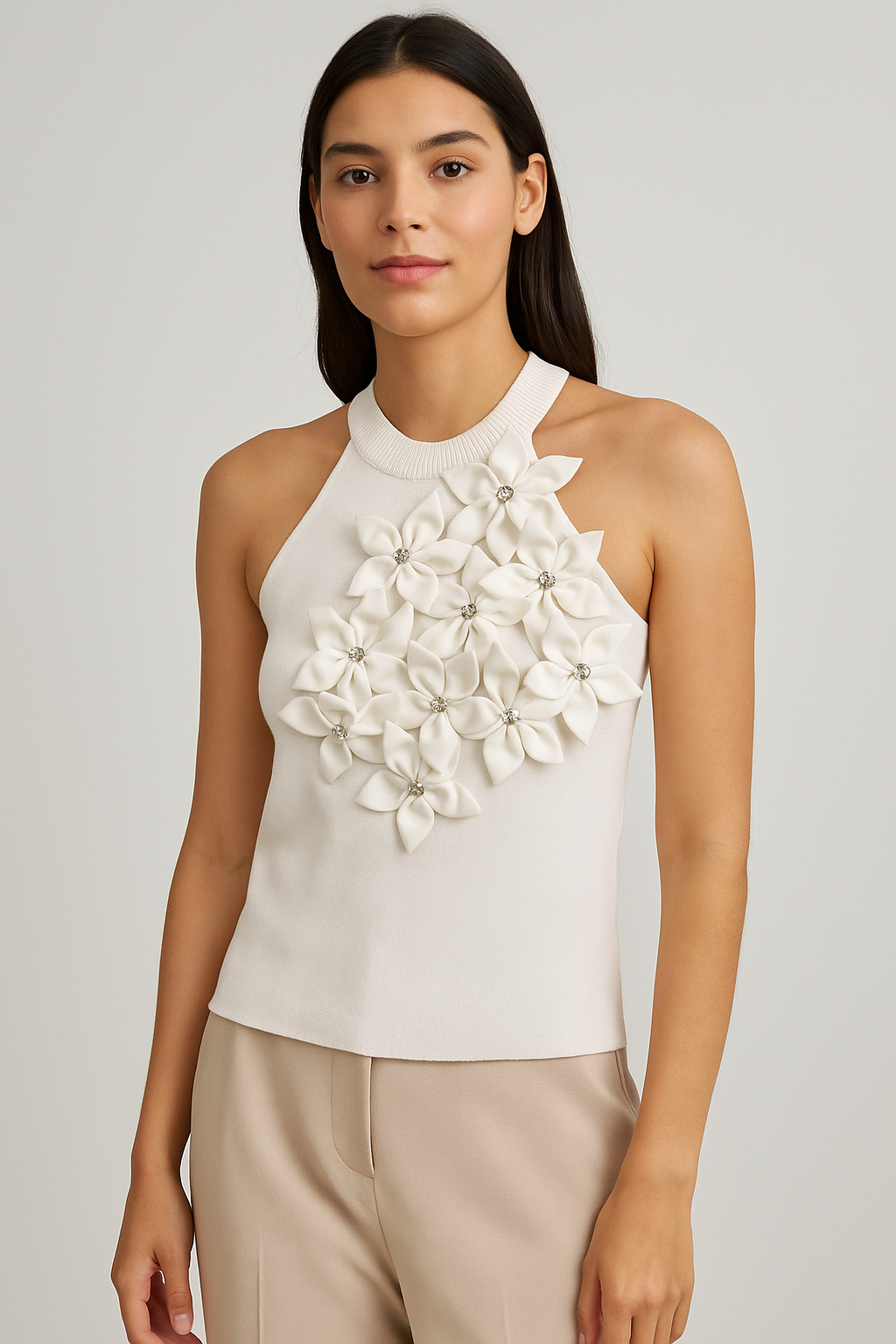 Pearl Petal Label Top