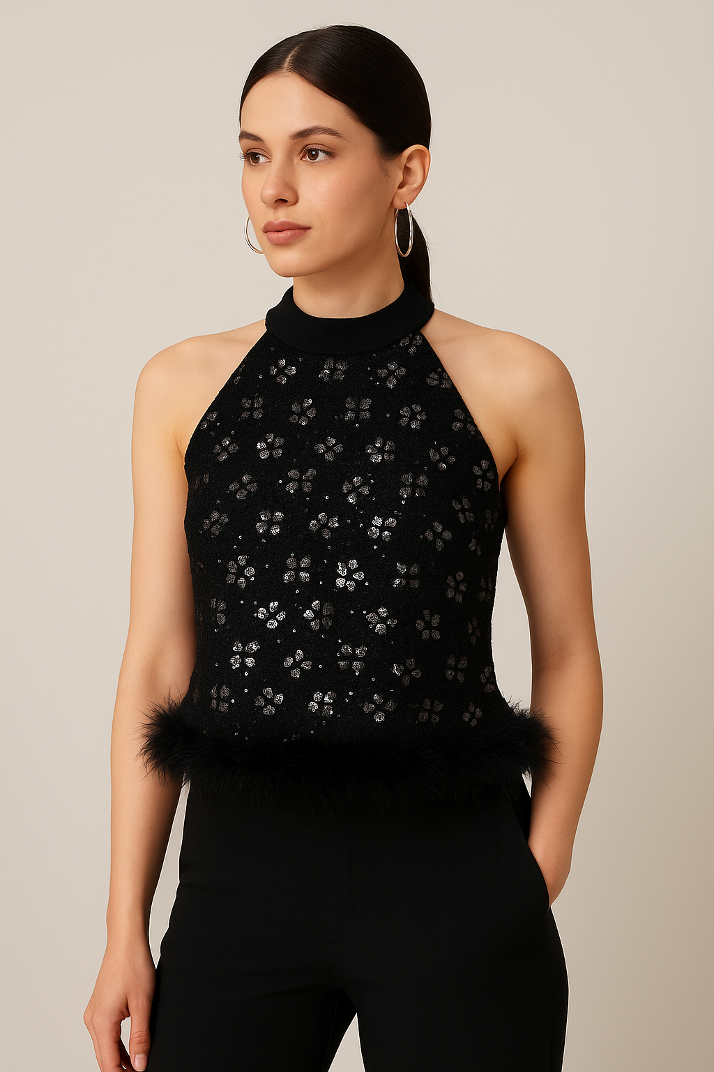 Twilight Temptation fur Label Top