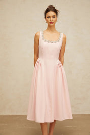 Eternal Bloom Pearl Embellished Dress