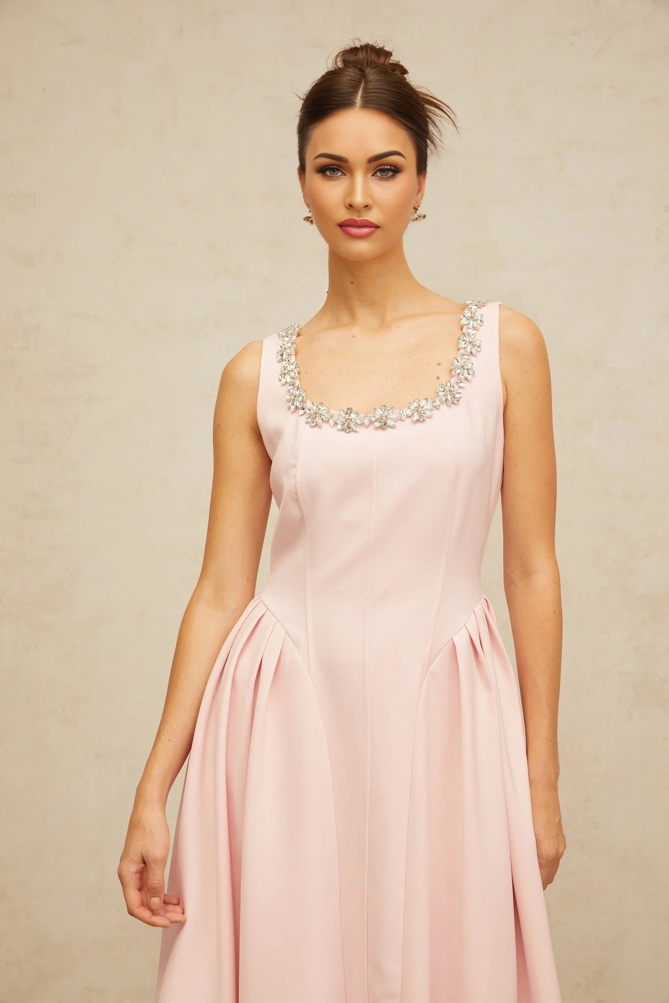 Eternal Bloom Pearl Embellished Dress