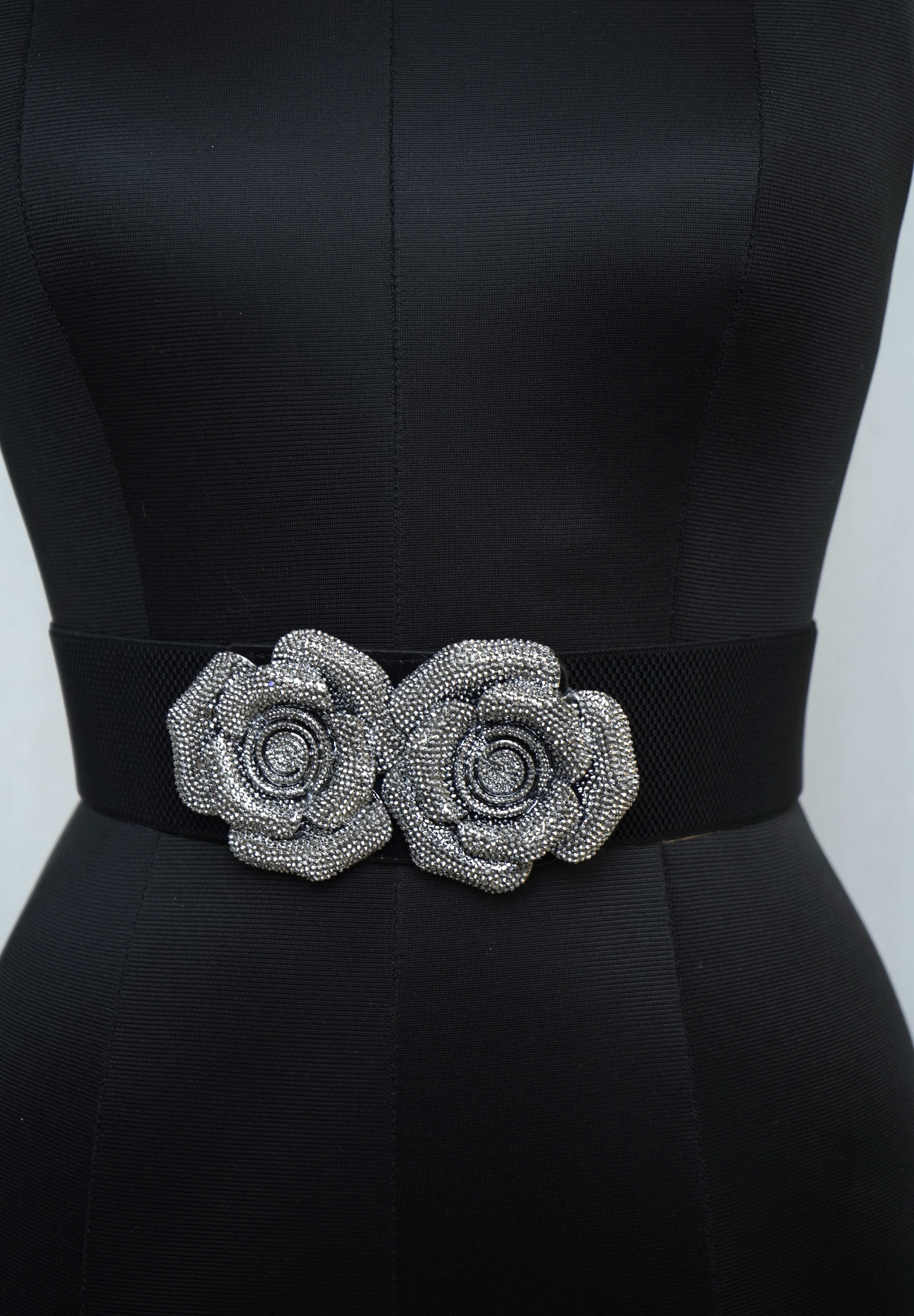 The Silver Rosette Rendezvous Label Belt