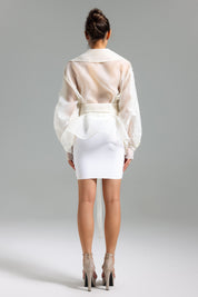 Serene Luxe Organza Top