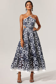 Diliro Hollow out Flowers Lace Sleeveless