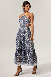 Diliro Hollow out Flowers Lace Sleeveless
