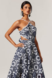 Diliro Hollow out Flowers Lace Sleeveless