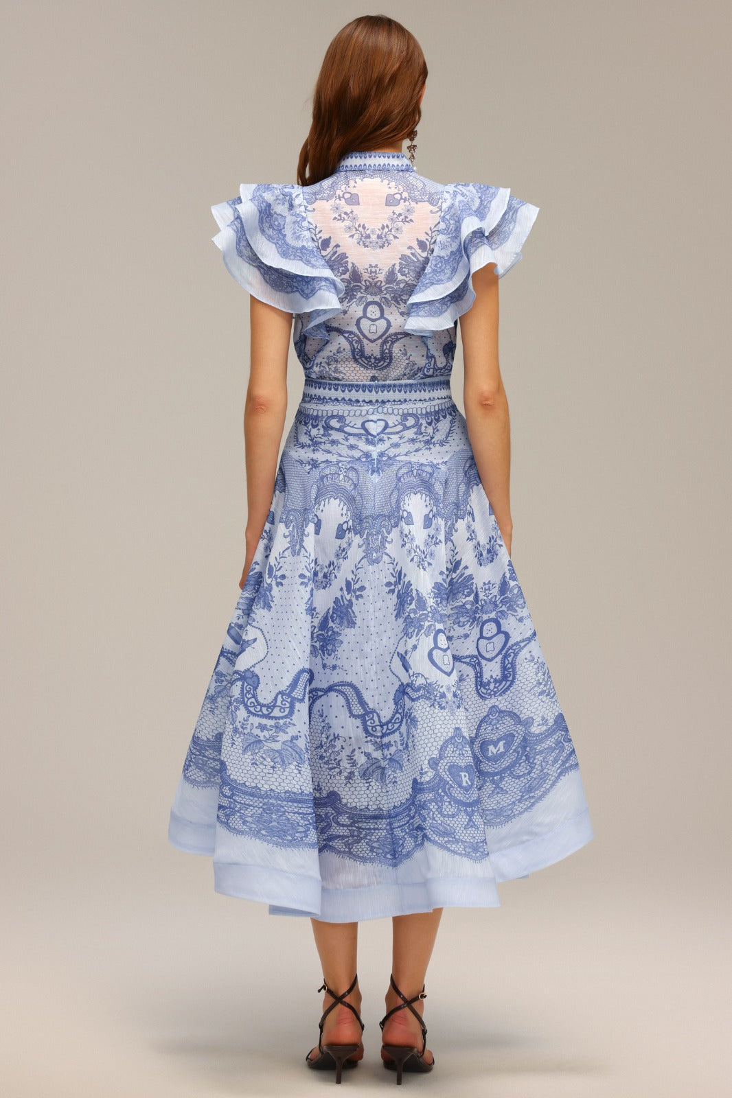 Blue Delft Romance Skirt & Top
