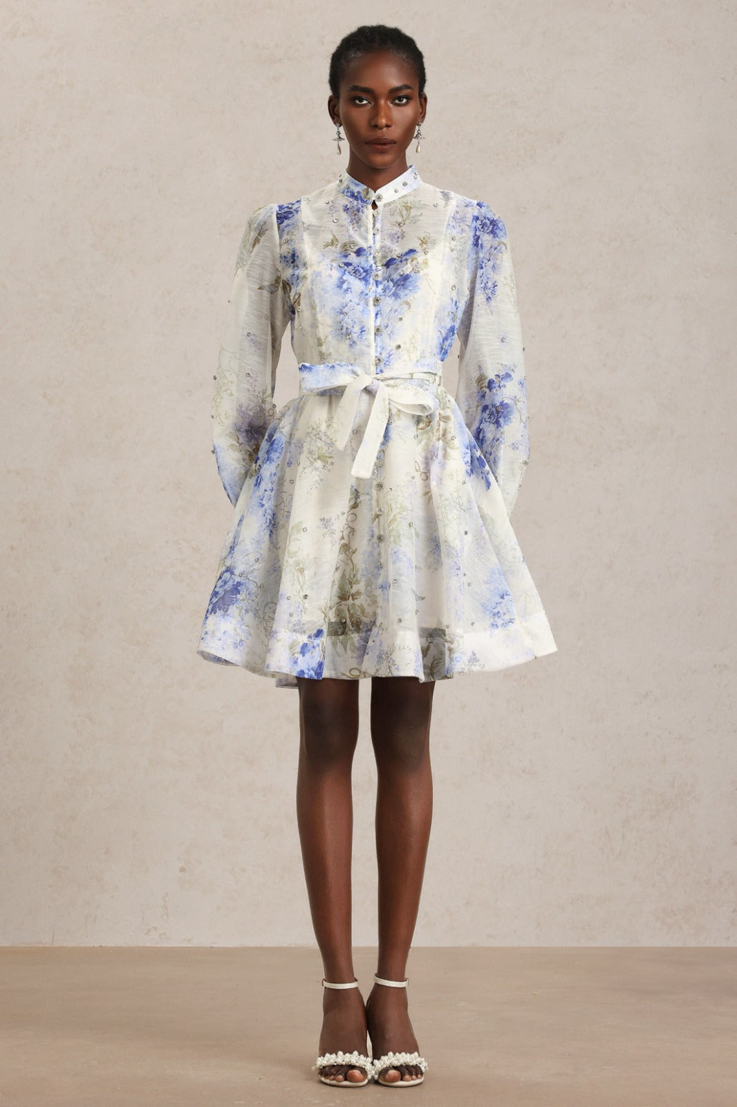 Sky Serenade Ruffle Tiers Dress