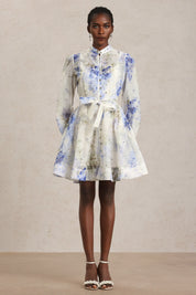 Sky Serenade Ruffle Tiers Dress