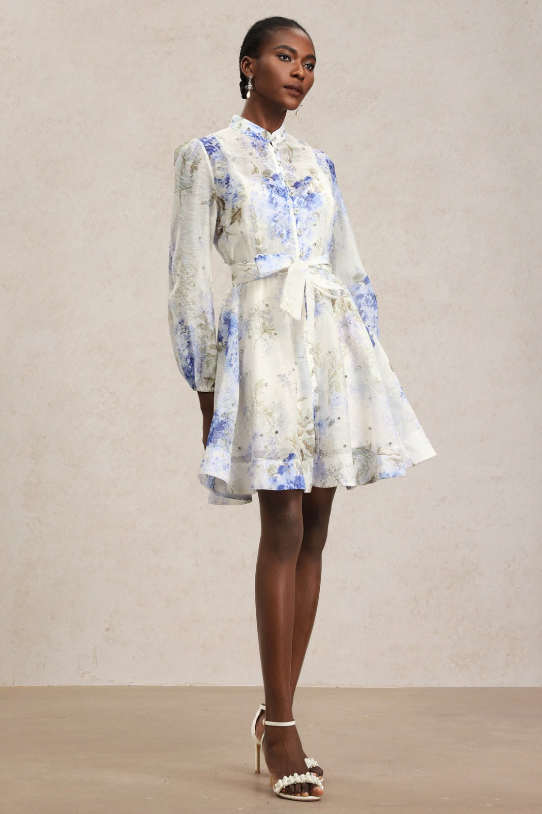 Sky Serenade Ruffle Tiers Dress
