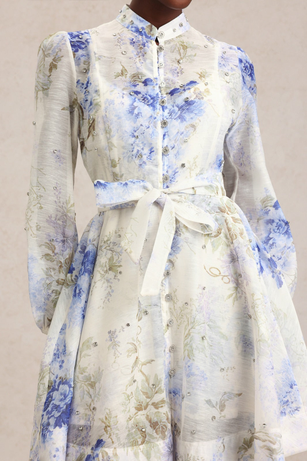 Sky Serenade Ruffle Tiers Dress