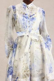 Sky Serenade Ruffle Tiers Dress