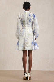 Sky Serenade Ruffle Tiers Dress