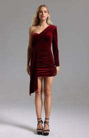 Velvet Temptation Draped Mini