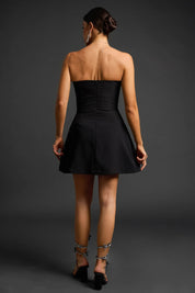 Starlit Noir Mini Dress