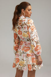 Floral Grace Buttoned Dress
