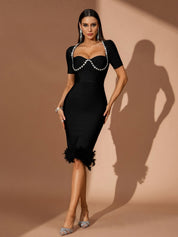 Noir Allure Bodycon Dress