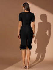 Noir Allure Bodycon Dress