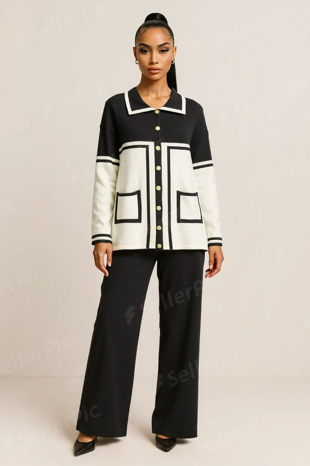 Classic Contrast Lounge Set