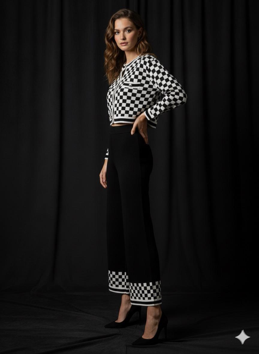 Checkmate Chic 2-Piece Set