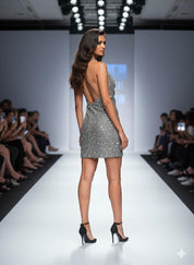 Silver Shimmer Chainmail Dress