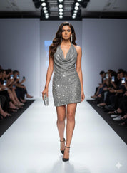 Silver Shimmer Chainmail Dress