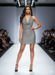 Silver Shimmer Chainmail Dress