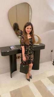 Lace Reverie Black Mini Label Dress