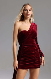 Velvet Temptation Draped Mini