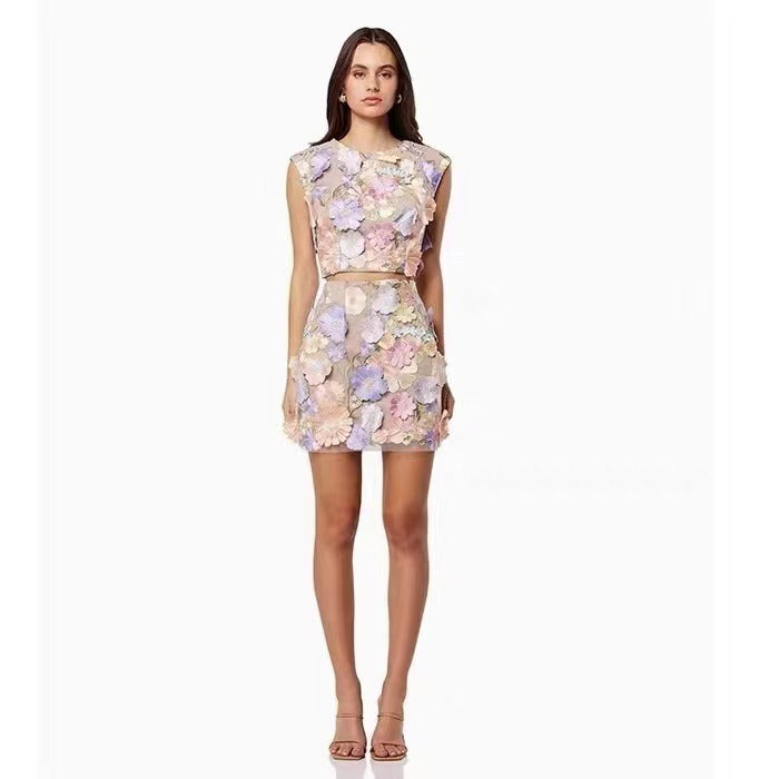 Petal Bloom 3D Floral Co-Ord Set
