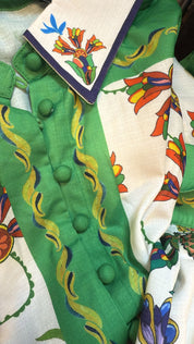 Verdant Bloom Mini Dress