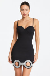 Noir Eclipse Cut-Out Dress