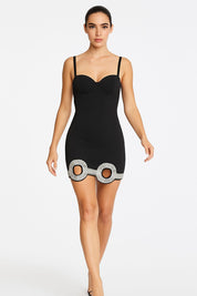 Noir Eclipse Cut-Out Dress
